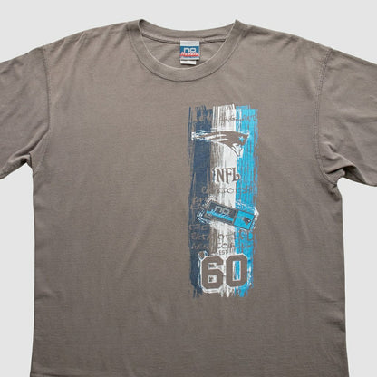 New England Patriots 2000s T-Shirt - Gray Vintage cheap
