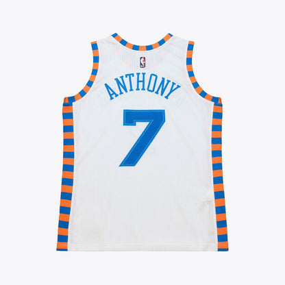 Carmelo Anthony New York Knicks 2015-16 Hardwood Classics Authentic Jersey - White | Mitchell & Ness for sale