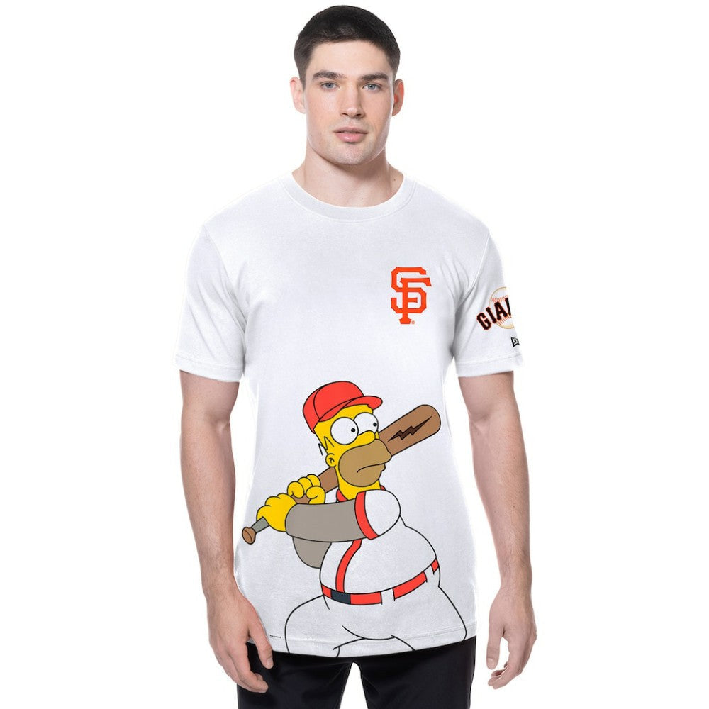 San Francisco Giants MLB x Simpsons Homer Wunderbat SS Tee - White | New Era