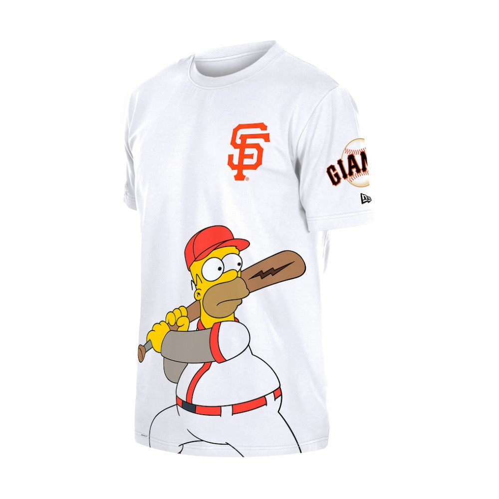 San Francisco Giants MLB x Simpsons Homer Wunderbat SS Tee - White | New Era