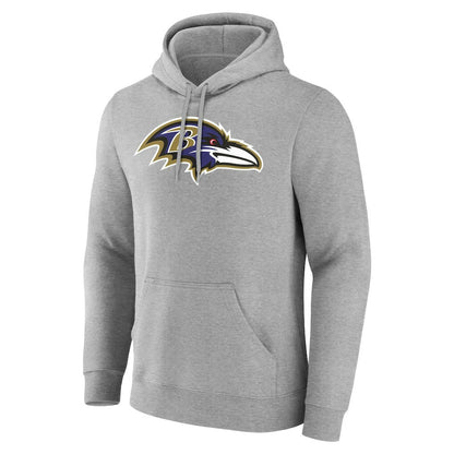 Baltimore Ravens Team Authentic Personalized Name & Number Hoodie - Gray online