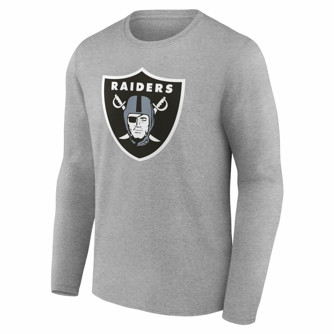 Las Vegas Raiders Team Authentic Personalized Name & Number Long Sleeve T-Shirt - Gray sale