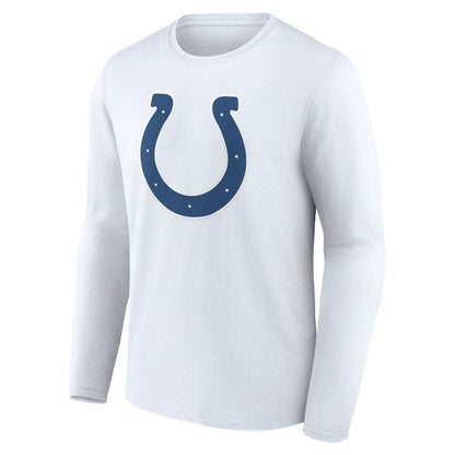 Indianapolis Colts Team Authentic Personalized Name & Number Long Sleeve T-Shirt - White on sale