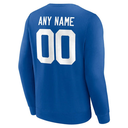 Indianapolis Colts Team Authentic Personalized Name & Number Sweatshirt - Royal cheap
