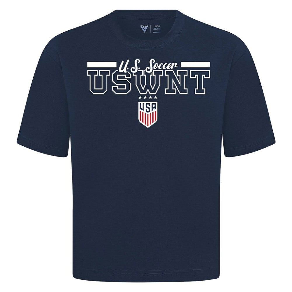 USWNT Levelwear Vanguard Luxe Signature T-Shirt - Navy cheap