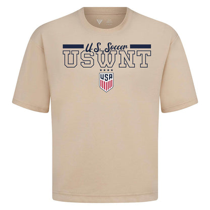 USWNT Levelwear Vanguard Luxe Signature T-Shirt - Khaki cheap
