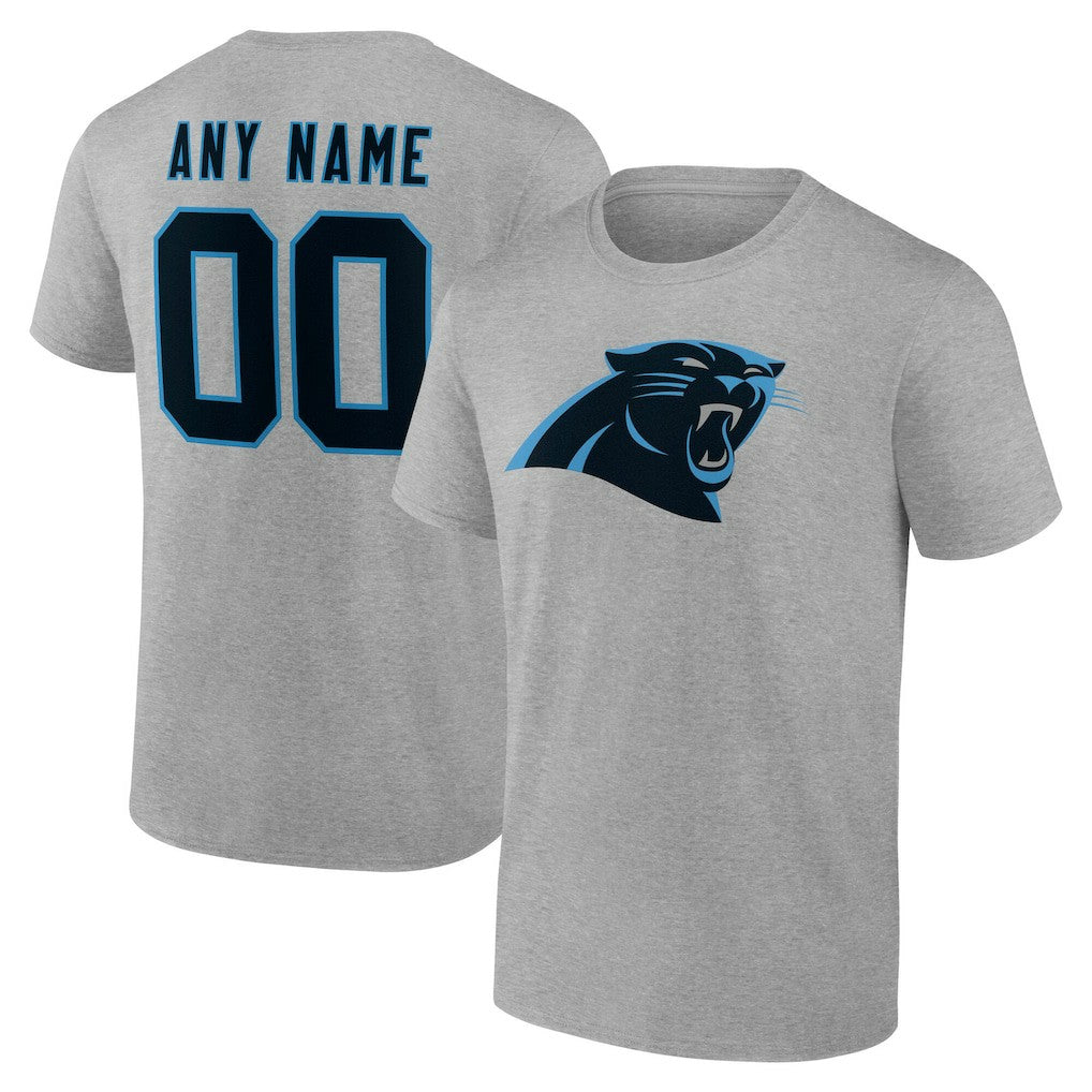 Carolina Panthers Big & Tall Team Authentic Custom T-Shirt - Gray outlet
