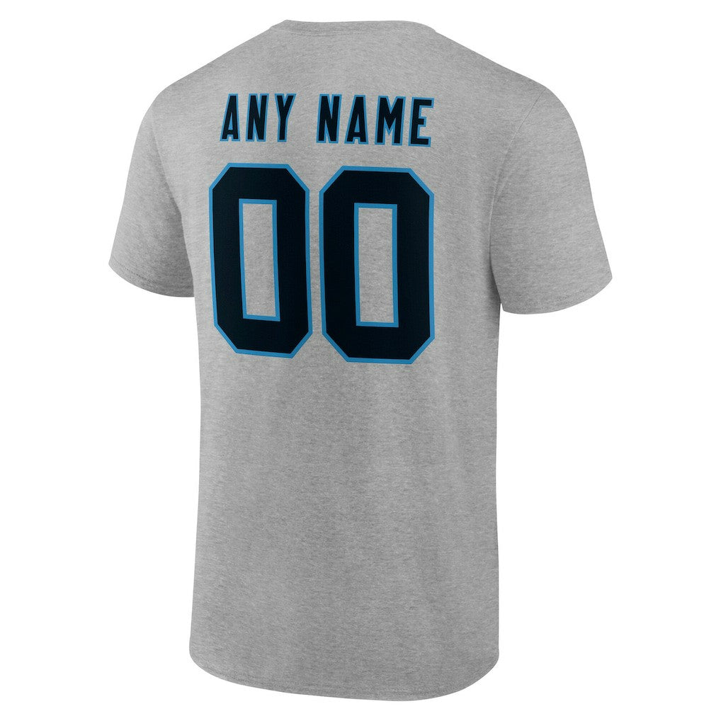 Carolina Panthers Big & Tall Team Authentic Custom T-Shirt - Gray outlet