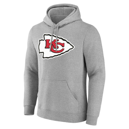 Kansas City Chiefs Big & Tall Team Authentic Custom Hoodie - Gray online