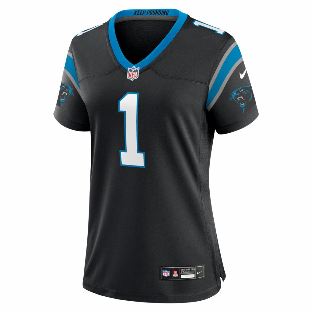 Cam Newton Carolina Panthers Women's Team Retired Game Jersey - Black | Nike for sale