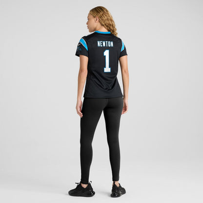 Cam Newton Carolina Panthers Women's Team Retired Game Jersey - Black | Nike for sale
