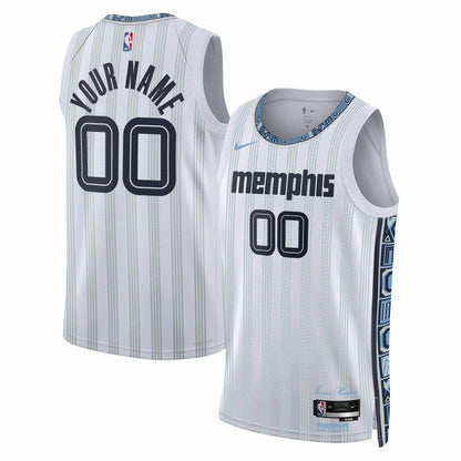 Memphis Grizzlies Unisex 2025/26 City Edition Swingman Custom Jersey - White | Nike cheap