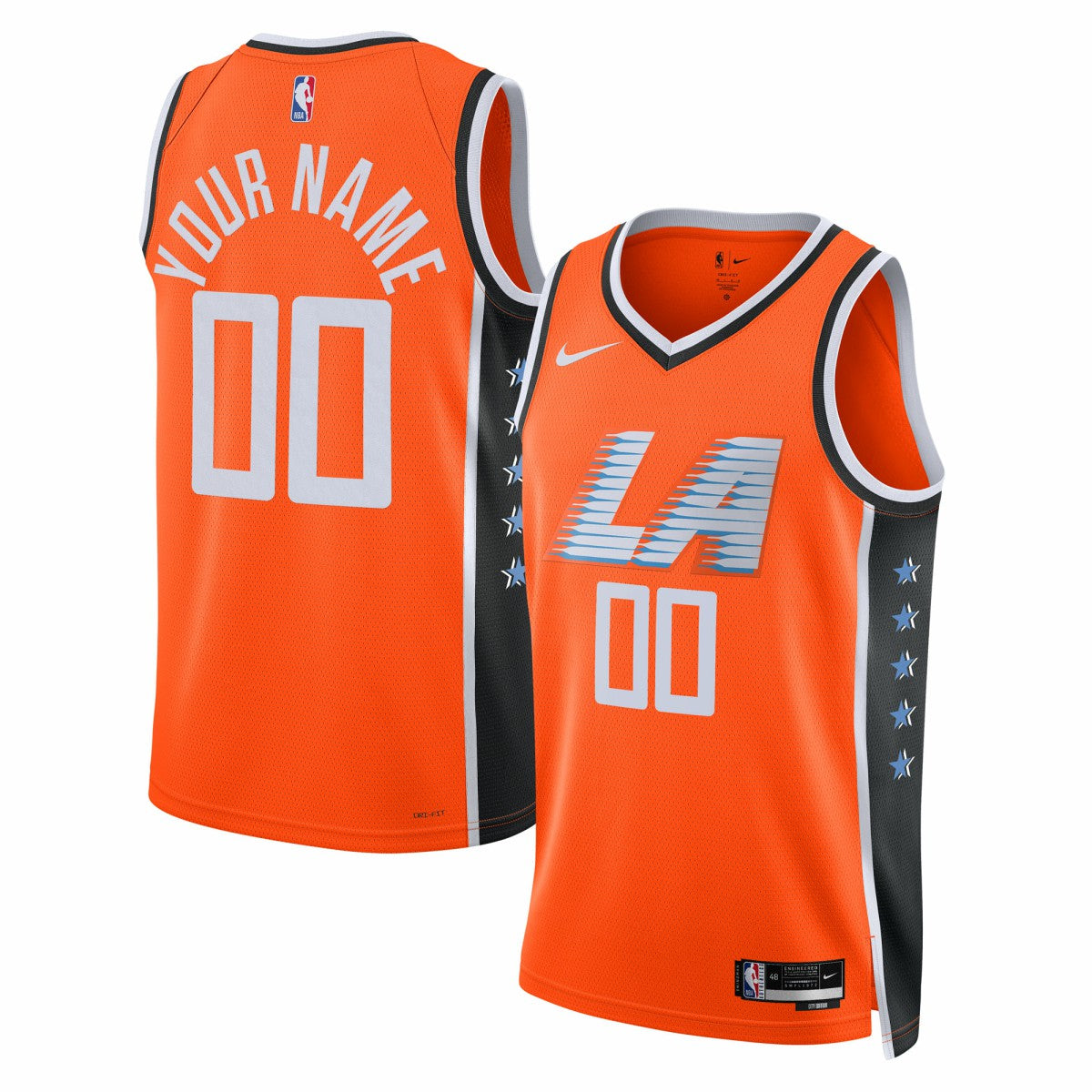 LA Clippers Unisex 2025/26 City Edition Swingman Custom Jersey - Orange | Nike for sale