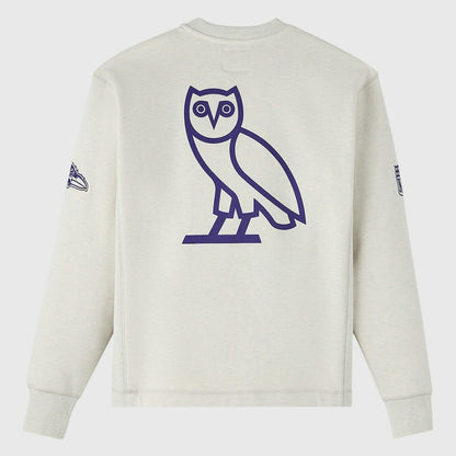 Baltimore Ravens OVO x NFL Unisex Fleece Sweatshirt - Heather Gray outlet