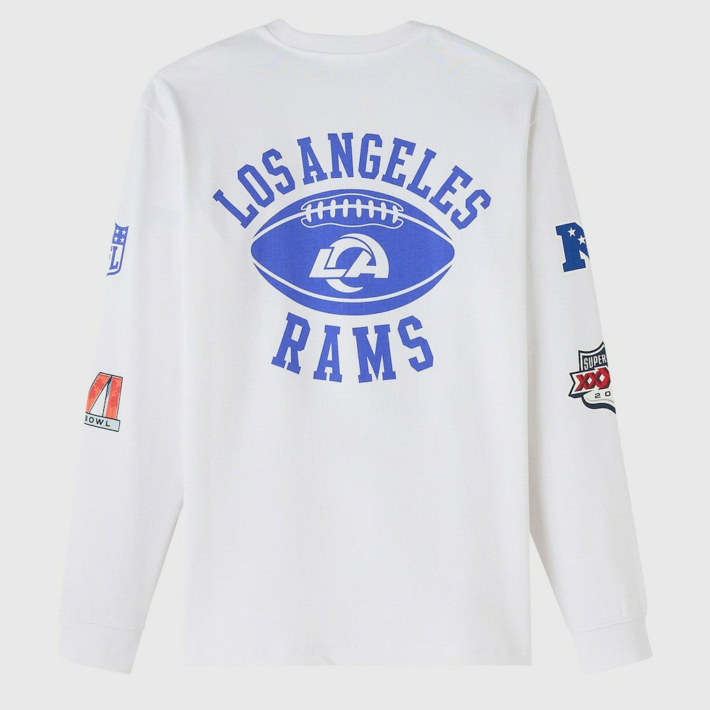 Los Angeles Rams OVO x NFL Unisex Long Sleeve T-Shirt - White sale