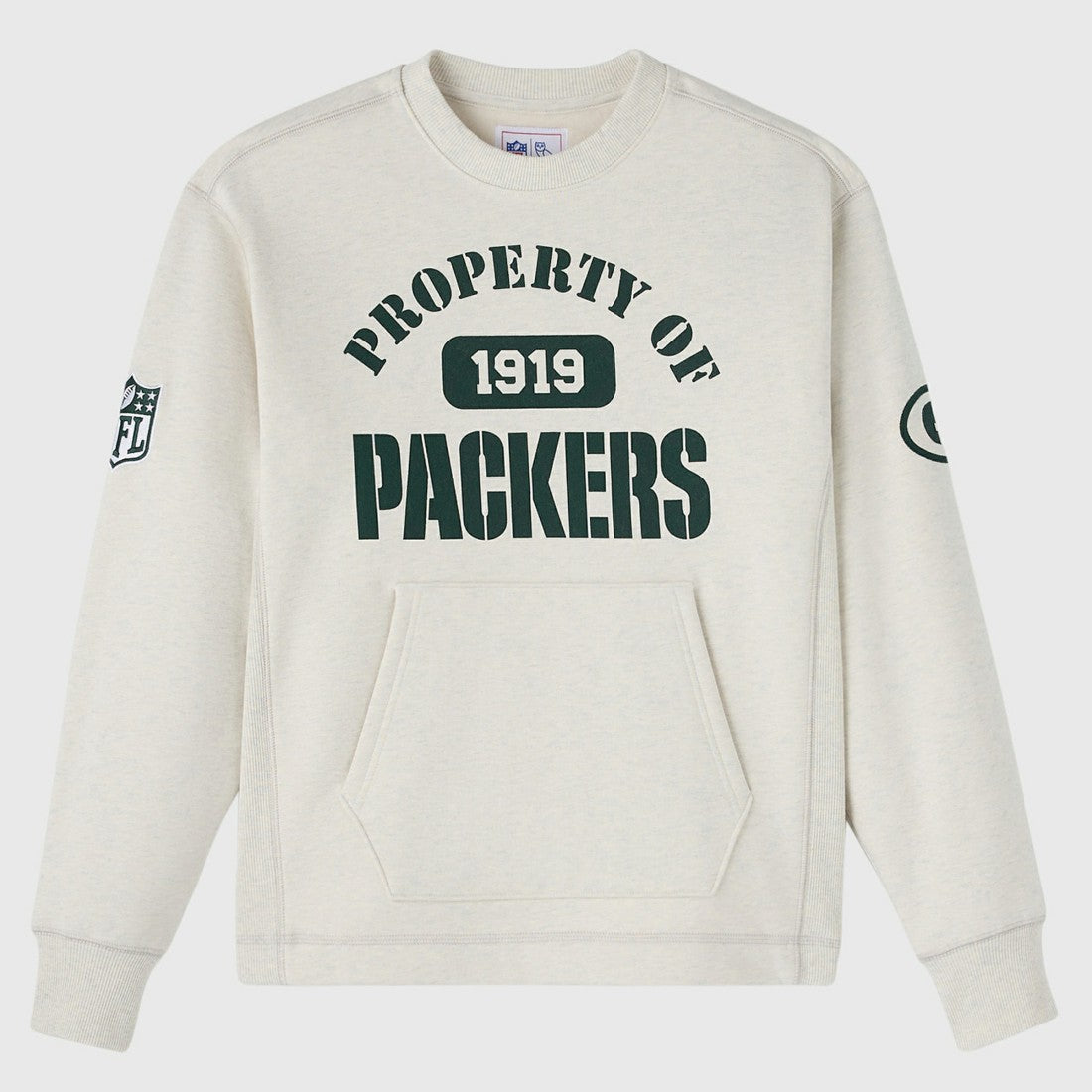 Green Bay Packers OVO x NFL Unisex Fleece Sweatshirt - Heather Gray cheap
