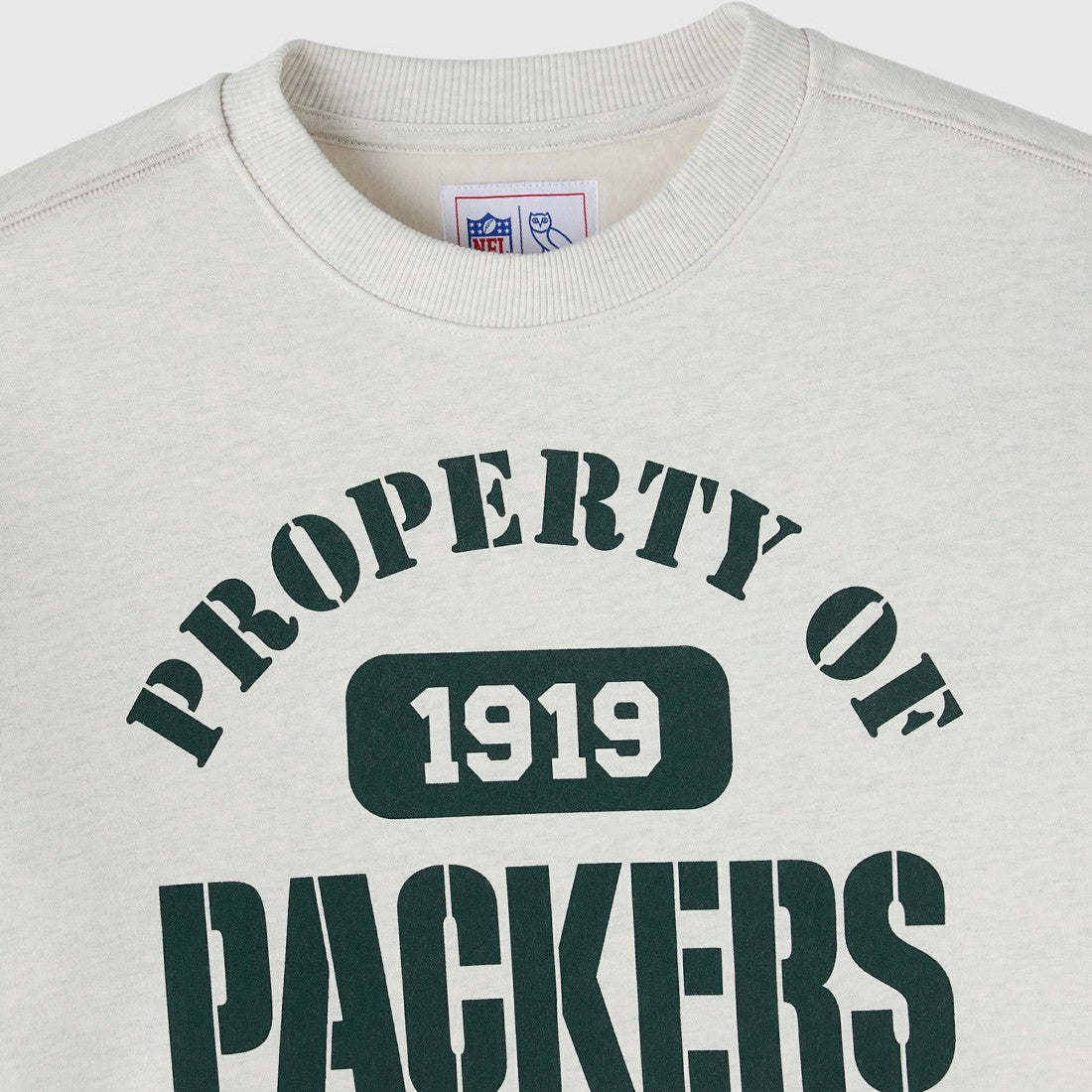 Green Bay Packers OVO x NFL Unisex Fleece Sweatshirt - Heather Gray cheap