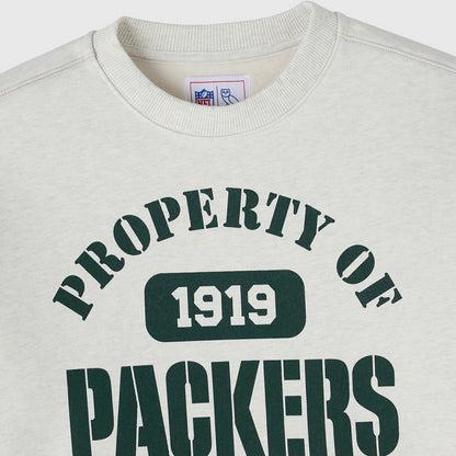 Green Bay Packers OVO x NFL Unisex Fleece Sweatshirt - Heather Gray cheap