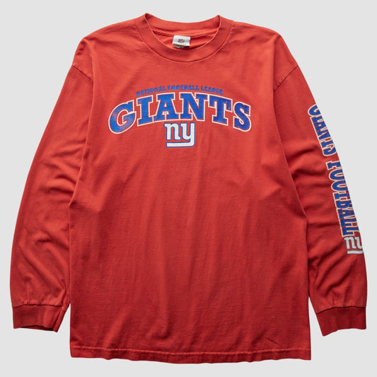 New York Giants NFL 2000s Long Sleeve T-shirt - Red Vintage outlet