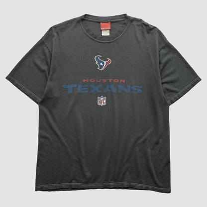 Houston Texans Reebok 2000s T-shirt - Charcoal Vintage on sale