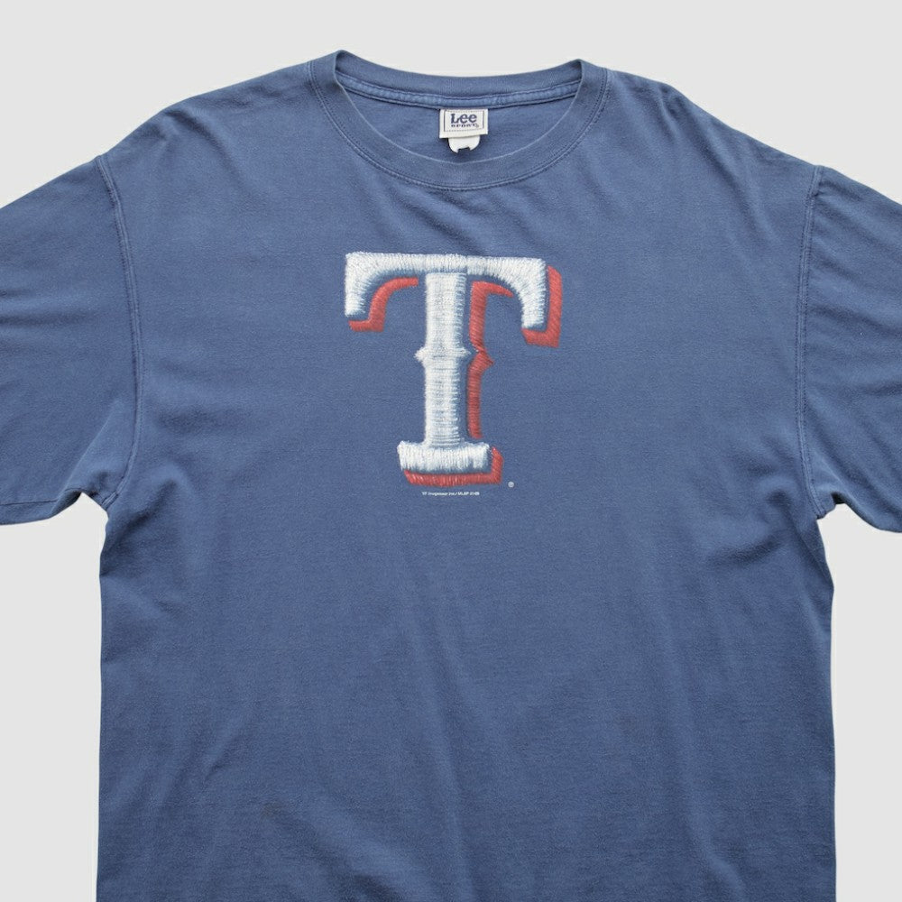 Texas Rangers Lee Apparel 2005 T-shirt - Blue Vintage
