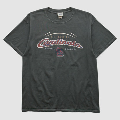 St. Louis Cardinals Lee Apparel 2004 T-shirt - Black Vintage