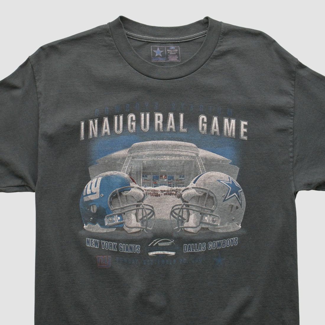 Dallas Cowboys Cowboys Team Apparel 2005 T-shirt - Charcoal Vintage on sale