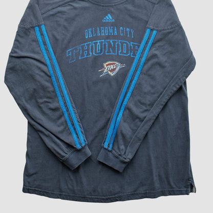 Oklahoma City Thunder 2010s Long Sleeve T-shirt - Navy Vintage | Adidas on sale