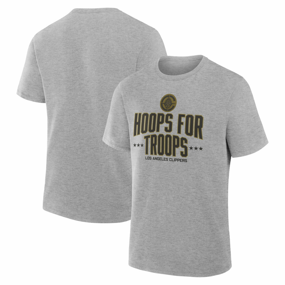 LA Clippers Hoops For Troops T-Shirt - Gray online