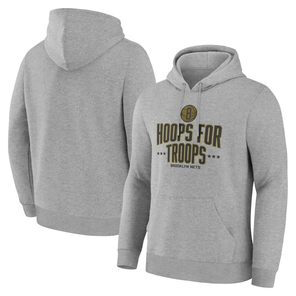 Brooklyn Nets Hoops For Troops Hoodie - Gray shop