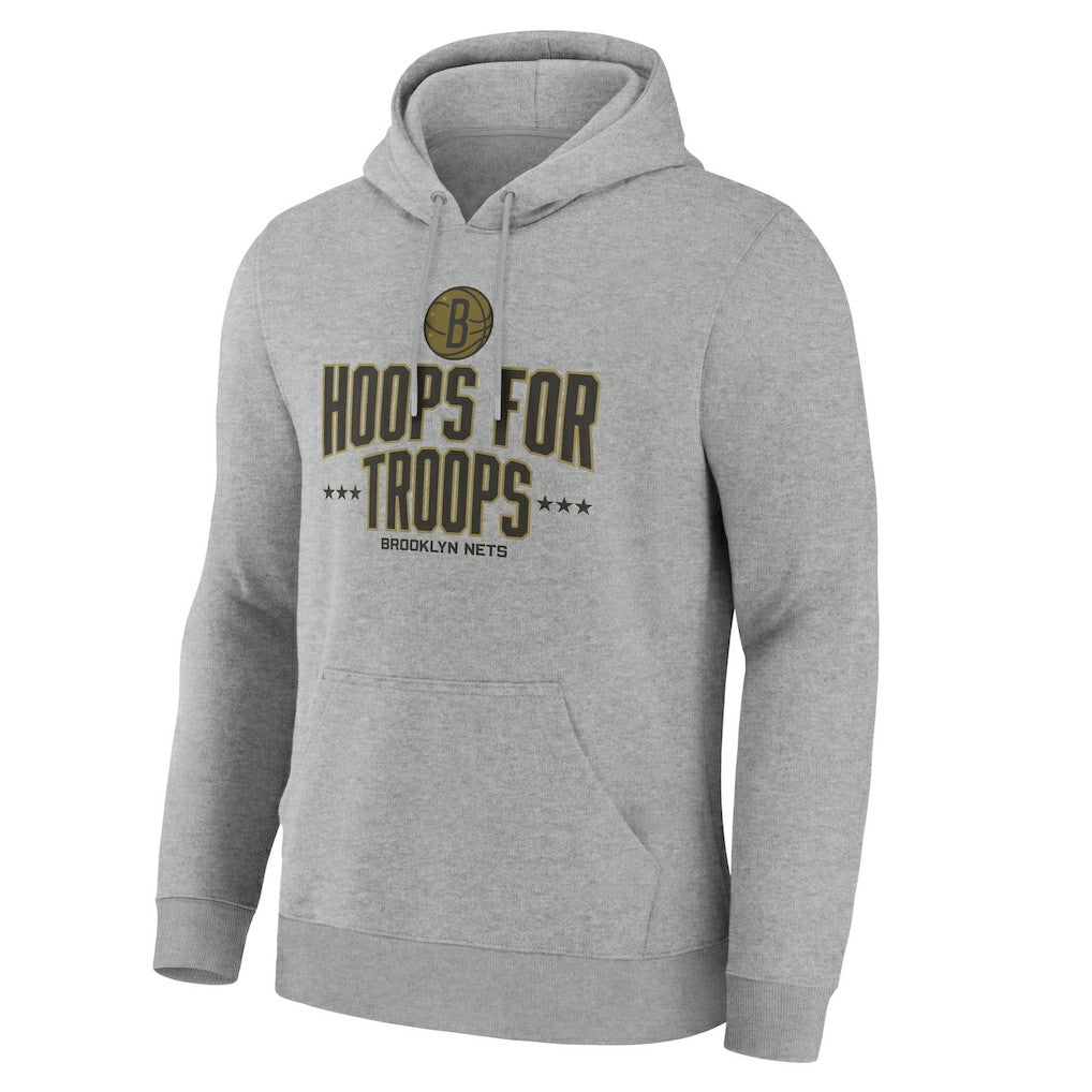 Brooklyn Nets Hoops For Troops Hoodie - Gray shop