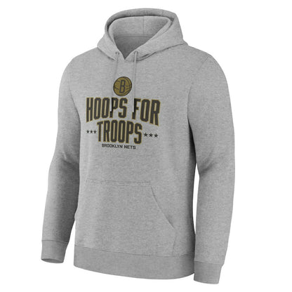 Brooklyn Nets Hoops For Troops Hoodie - Gray shop
