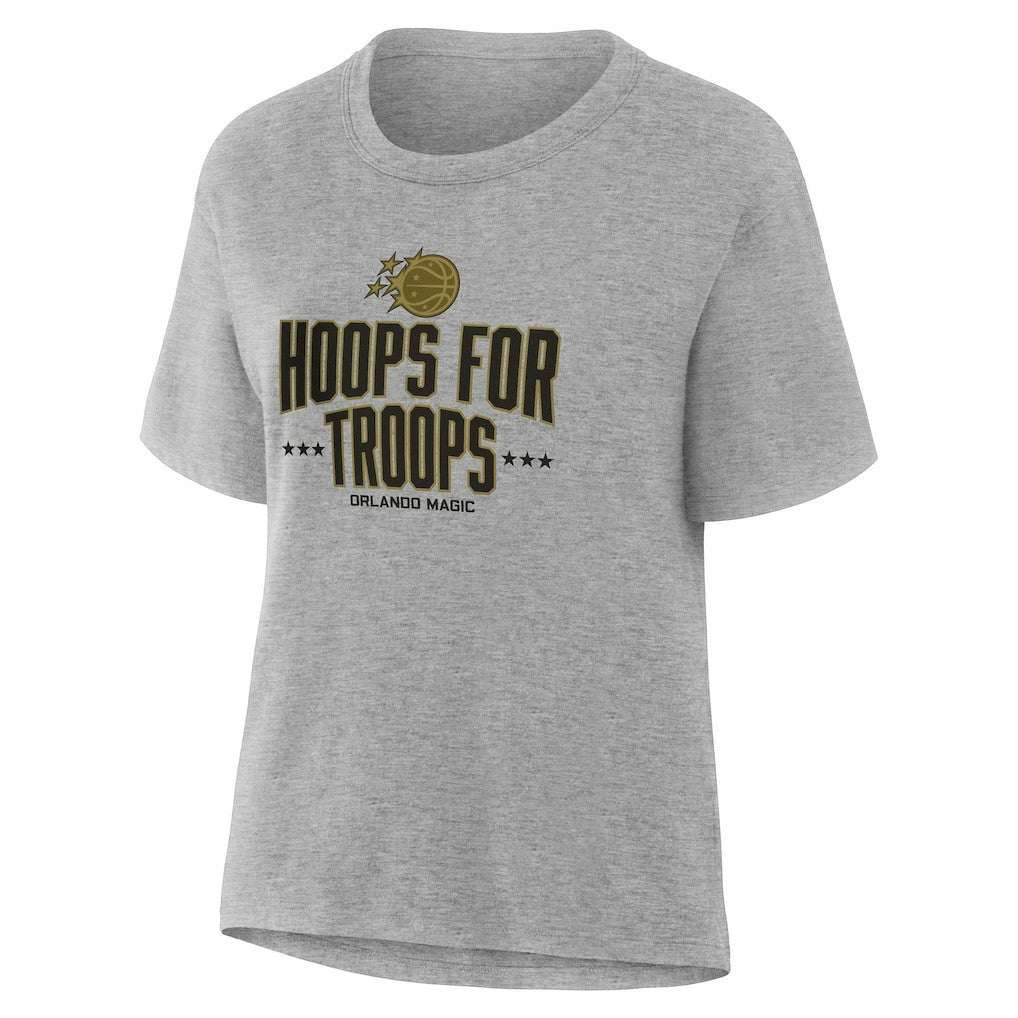 Orlando Magic Women's Hoops For Troops T-Shirt - Gray online