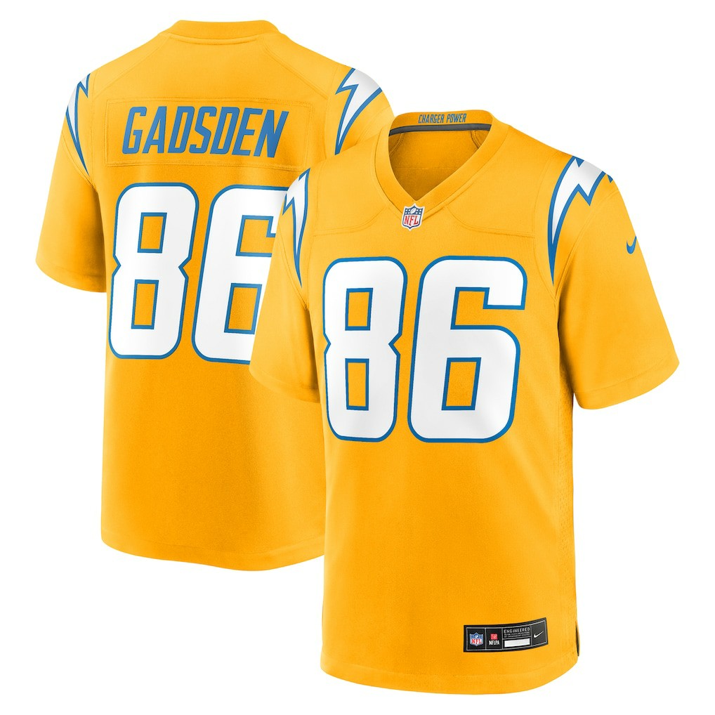 Oronde Gadsden Los Angeles Chargers Alternate Charger Power Game Jersey - Gold | Nike for sale