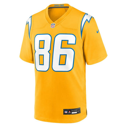 Oronde Gadsden Los Angeles Chargers Alternate Charger Power Game Jersey - Gold | Nike for sale