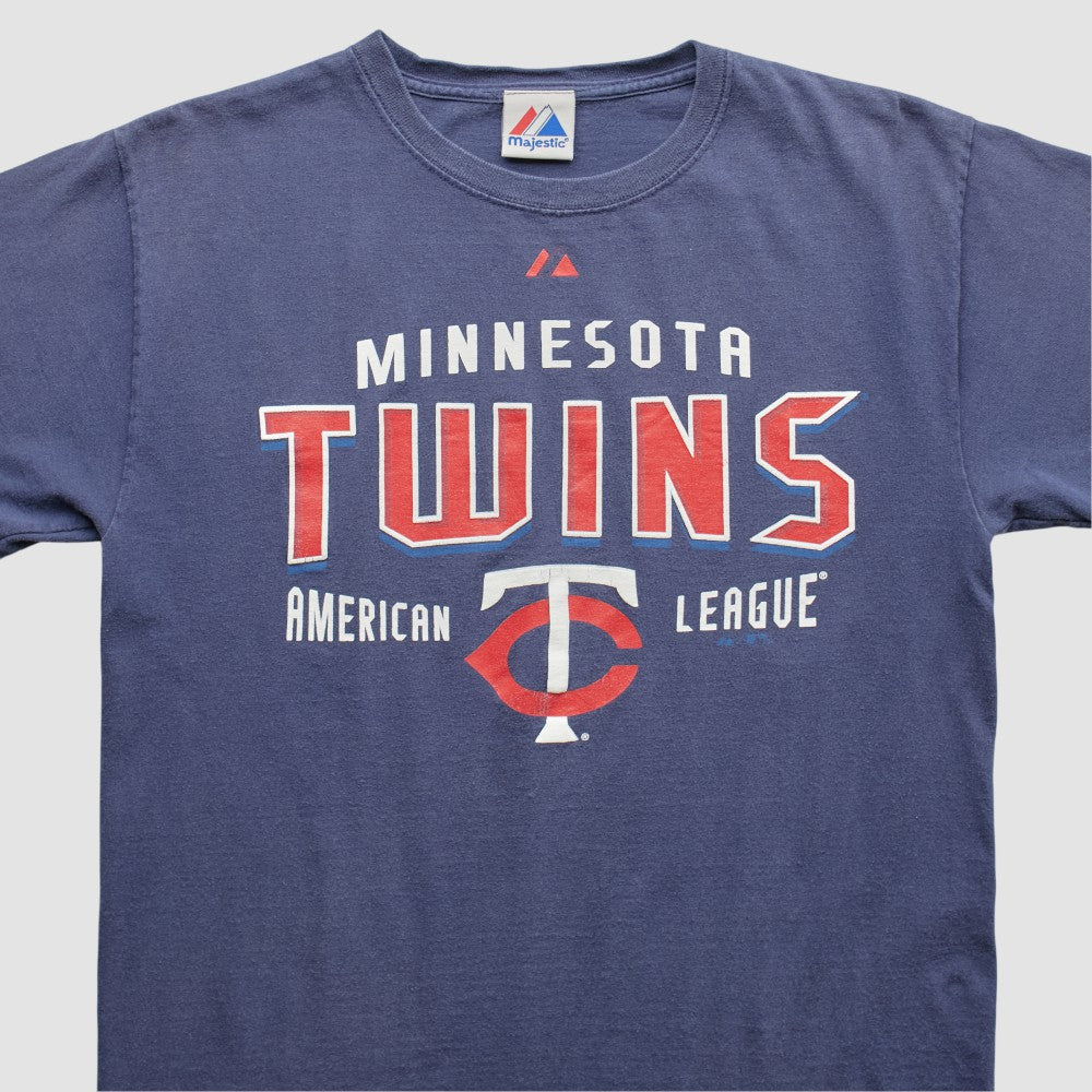 Minnesota Twins Majestic 2010s T-shirt - Navy Vintage