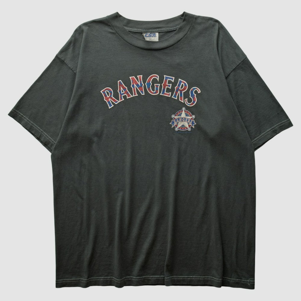 Texas Rangers CSA 2000s T-shirt - Charcoal Vintage