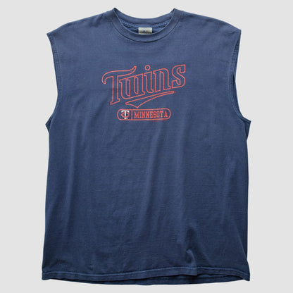 Minnesota Twins MLB 2000s Tank - Navy Vintage