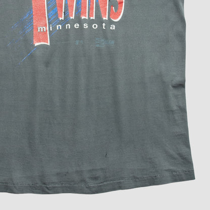 Minnesota Twins Salem 90s T-shirt - Gray Vintage
