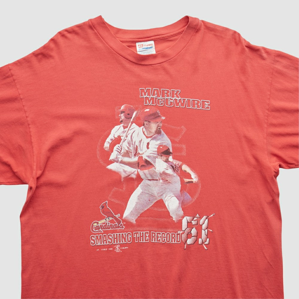 St. Louis Cardinals Hanes 1998 T-shirt - Red Vintage