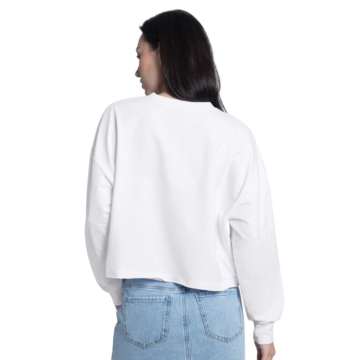 Los Angeles Lakers G-III 4Her by Carl Banks Women's Bleachers Cropped French Terry Sweatshirt - White online