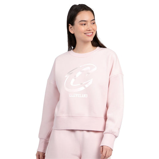 Cleveland Cavaliers Starter Women's Pastel Boxy Sweatshirt sale - Light Pink shop