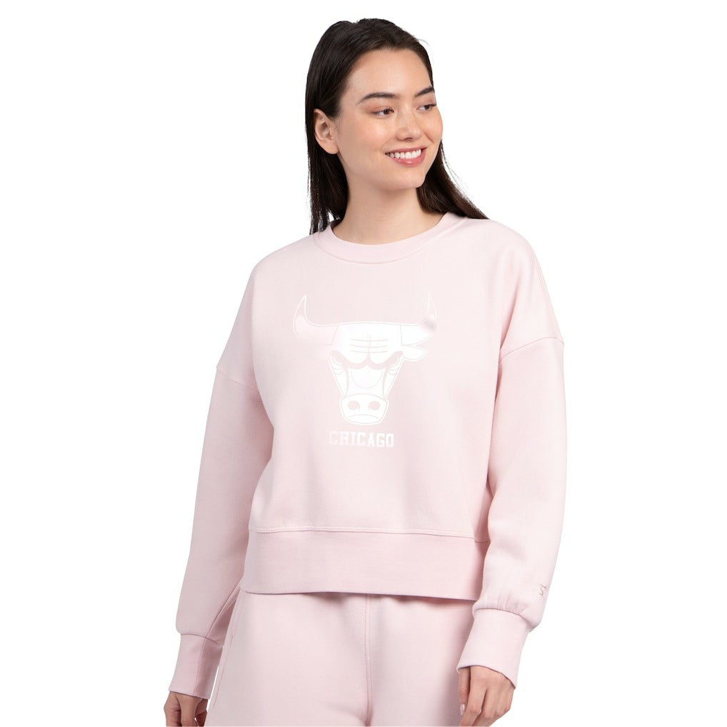 Chicago Bulls Starter Women's Pastel Boxy Sweatshirt - Light Pink cheap