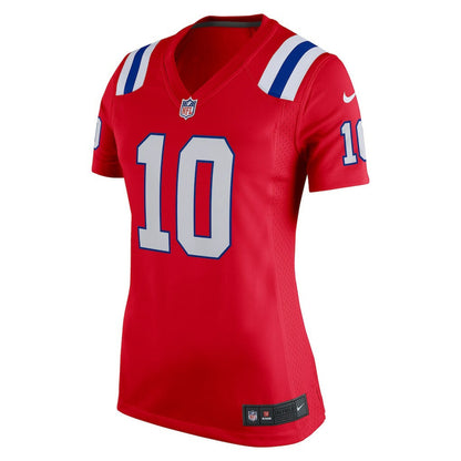 Drake Maye New England Patriots Women's Alternate Game Jersey - Red | Nike cheap