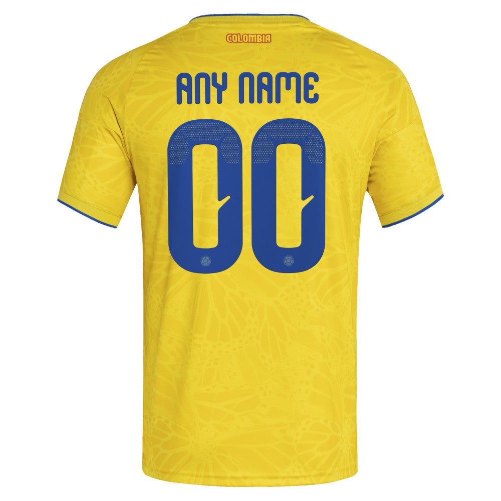 Colombia National Team FIFA x World Cup 2026 Home Replica Custom Jersey - Yellow | Adidas cheap