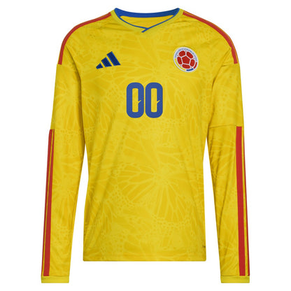 Colombia National Team FIFA x World Cup 2026 Home Replica Long Sleeve Custom Jersey - Yellow | Adidas online