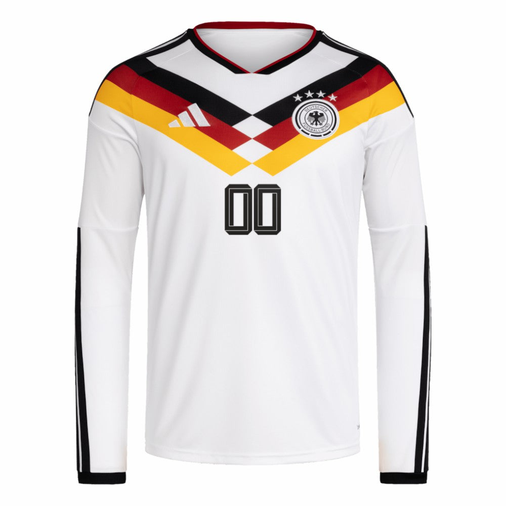 Germany National Team FIFA x World Cup 2026 Home Replica Long Sleeve Custom Jersey - White | Adidas for sale