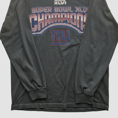 New York Giants 2012 Long Sleeve T-shirt - Black Vintage cheap