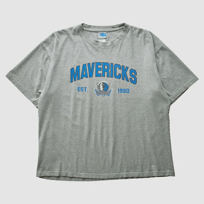 Dallas Mavericks NBA 2000s T-shirt sale - Heather Gray Vintage | Vintage for sale