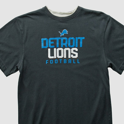 Detroit Lions Reebok 2000s T-shirt - Black Vintage on sale